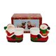 thumbnail image 1 of pack 4 Adorno Navideño Porta Velas de Cerámica Diseño Bota, 1 of 3