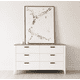 thumbnail image 1 of Cómoda "Osorno" 3 Cajones Mueble de Madera - Blanco - 120x40x90 cm, 1 of 3