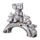 thumbnail image 2 of Estatua De Elefante De Resina, Escultura Moderna De Elefante Para Oficina, Estantería, Gabinete, Plata, 2 of 5