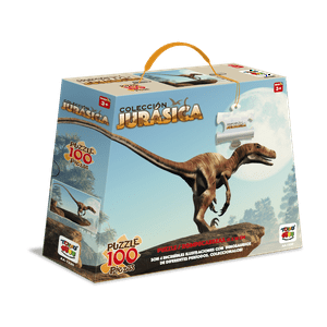 Puzzle 100 Piezas De Deinonychus - Colección Jurasica - Toyng