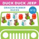 thumbnail image 3 of Juego de 12 patitos de goma Fun Express Dragon de 5 cm, 3 of 3