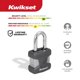 thumbnail image 2 of Candado Kwikset de acero reprogramable, paquete de 4, color plateado, 2 of 8
