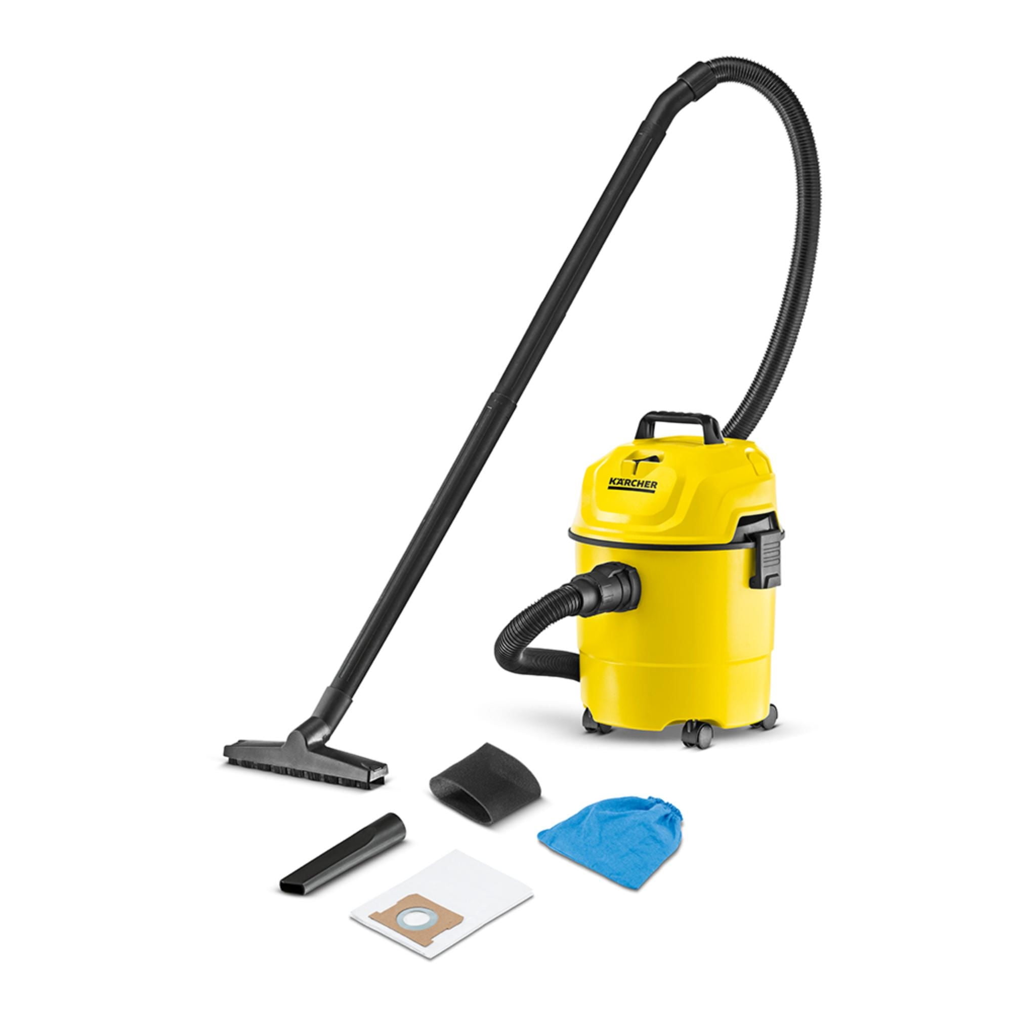 Karcher - Aspiradora Tambor Polvo Y Agua Wd1 Classic 1000W Amarillo