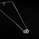thumbnail image 2 of Collar Ojo Turco Esmaltado Plata Fina Ley 925 45cm con Circones, 2 of 3