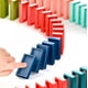 thumbnail image 2 of Tren Bloques Domino Luz Sonido Construir Apilar Juguete 60pc, 2 of 4