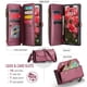 thumbnail image 3 of CaseMe Funda de Cuero para iPhone 17 Pro Max de 6.9 Pulgadas con Billetera [Bloqueo RFID] con Ranura para Billetes con Zíper y 10 Tarjeteros, Correa de Hombro Magnética de Cuero PU Suave para Mujer, 3 of 12