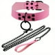 thumbnail image 1 of 1 set BDSM PU Leather Heart Collar and Chain Set - Sex Fetish Dog Leash and Partner Sex Toy for Adults, 1 of 3