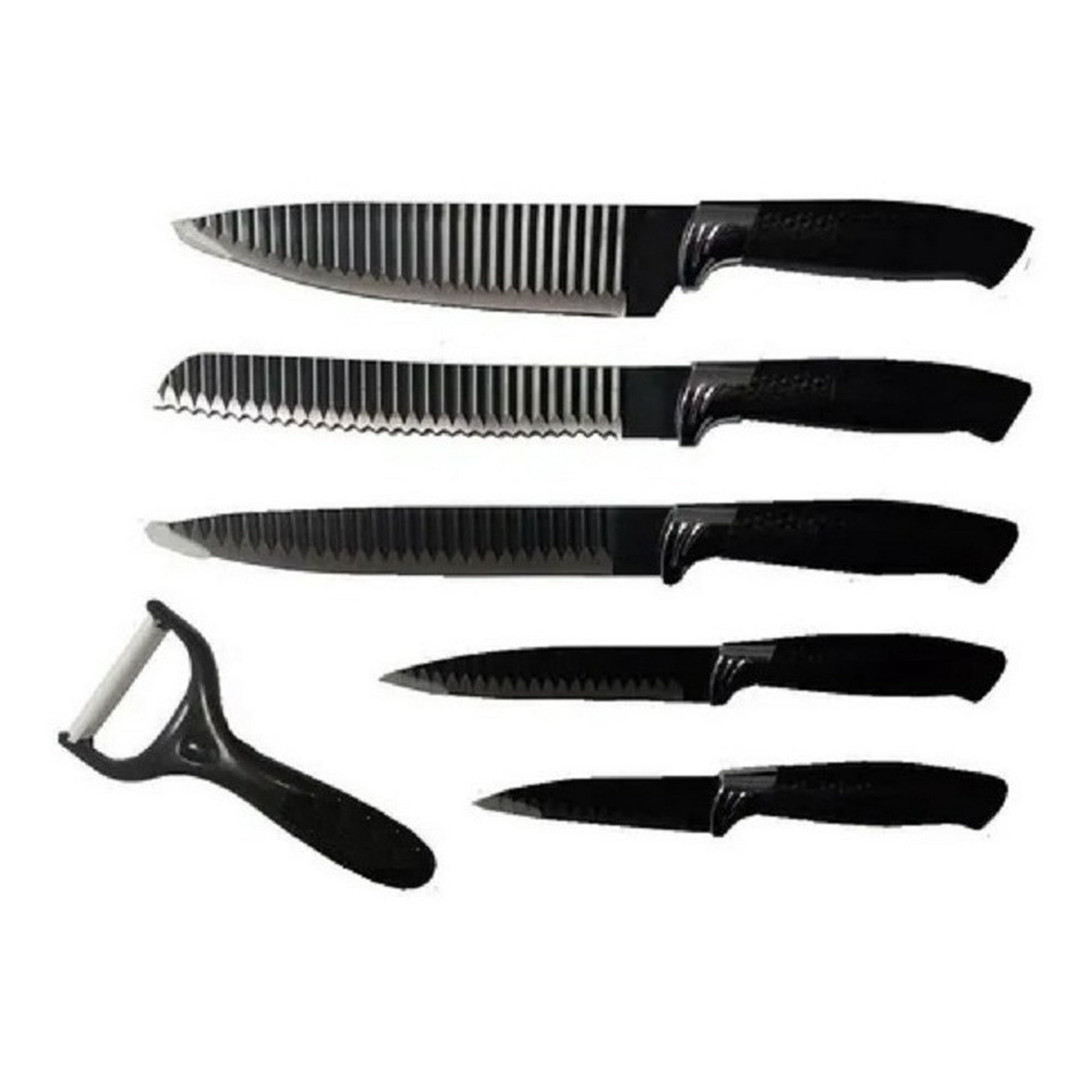 Genérico - Set De 6 Cuchillos Juego Cuchillos Cocina Cuchilleria Cheff