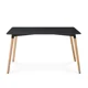 thumbnail image 3 of Mesa de Comedor Moderna Negra 120x80 Estilo Nórdico con Patas de Madera de Haya, 3 of 3