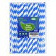 thumbnail image 1 of Pajillas de papel Lives on Green 20 cm con rayas azules – 100 uds, 1 of 9