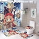 thumbnail image 1 of Spy × Family-theme 4-Piece Shower Curtain Set with Rugs, Waterproof Bathroom Decor Set Includes Bath Mat, U-Shaped Rug, Toilet Lid Cover and Curtain with Hooks, 1 of 6