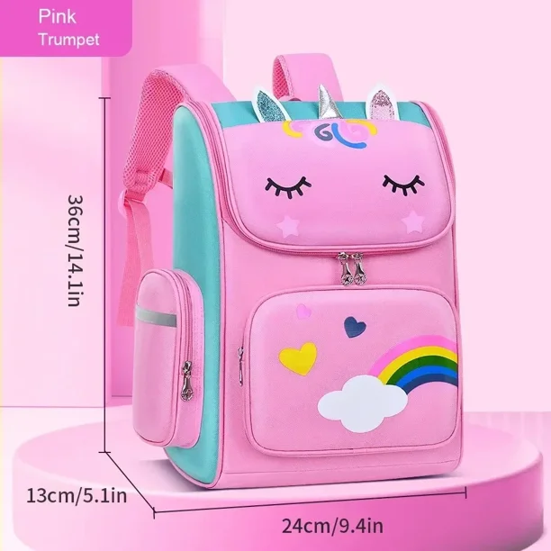 Shoulder Backpacks for Boys and Girls with Cute Unicorn Back To School Oxford Fabric Backpacks Shoulder Bag Cartoon Unicorn Book