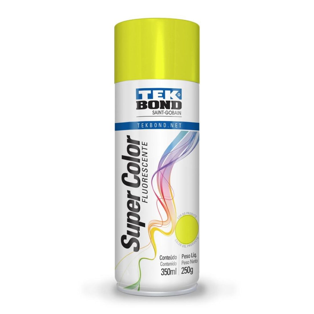 Tekbond - Pintura Acrilica Aerosol 350ml Fluorescente Amarillo