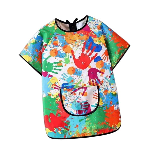 El delantal de la pintura de arte de arte infantil convenientemente de pintura de pintura para artesanías de la clase de arte M