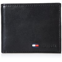 Cartera Tommy Hilfiger De Piel Auténtica Con Pliegue Delgado Y Monedero