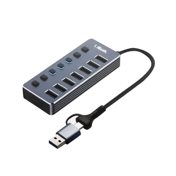 Hub Metálico 7 Puertos USB-A
