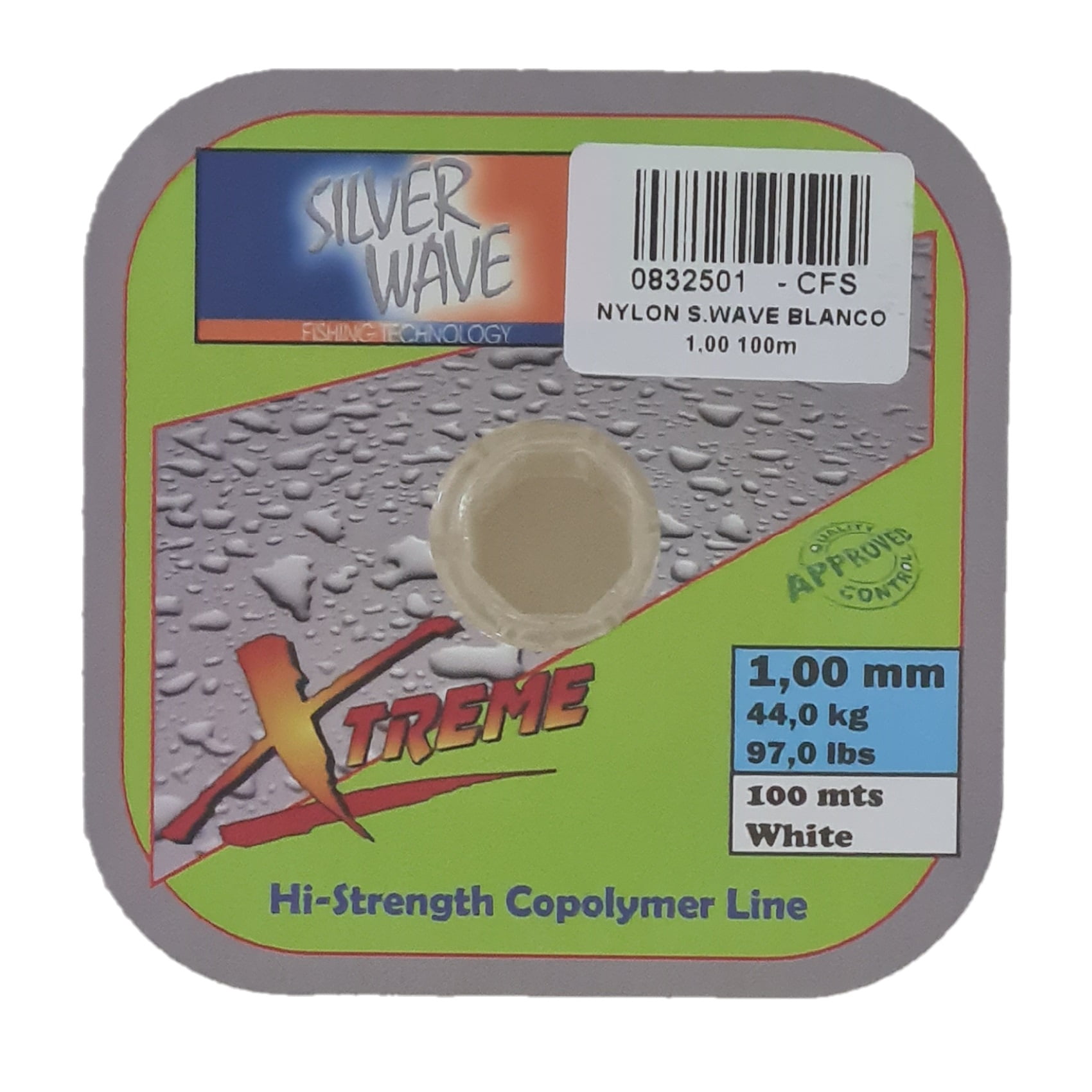 Silver Wave - Nylon Transpare Blanco 1,00mm Bobina De 100mts -