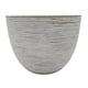 thumbnail image 3 of Macetero Maceta Diseño Rayas Envejecido De Plastico Blanco L dorado, 3 of 6