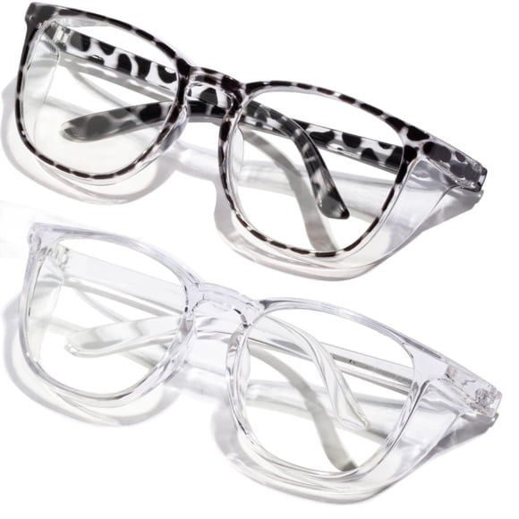 Lentes de seguridad BOBLUEON antiempañantes con filtro de luz azul, paquete de 2