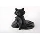 thumbnail image 1 of Escultura gato elegante decorativo negro, 1 of 2