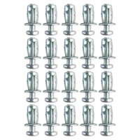 Magideal - 20 Piezas Tuercas Jack De Pétalo De Tornillo Fuerte Dureza Instalación En La Pared Herramienta De Sujeción Anclajes De Tornillo Expansión De Tuercas P 4X25Mm