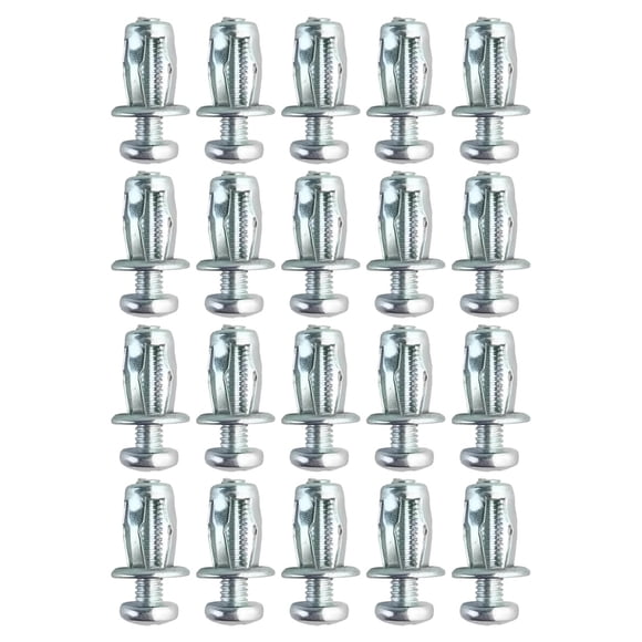 20 Piezas Tuercas Jack de Pétalo de Tornillo Fuerte Dureza Instalación en la Pared Herramienta de Sujeción Anclajes de Tornillo Expansión de Tuercas p 4x25mm