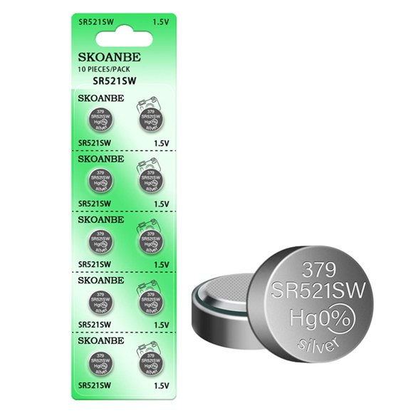 Batería SKOANBE SR521SW 10 unidades 1.5V Óxido de Plata