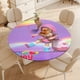 thumbnail image 4 of Rainbow Ruby theme Fitted Round Tablecloths Elastic Edged Table Covers Waterproof Table Cloth For Kitchen Holiday Party Tables Decor 150cm, 4 of 6