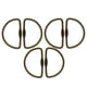 thumbnail image 1 of 6 Piezas Peque?o Tornillo Cerradura Llavero Llavero Colgante Hebilla 2 Pulgadas En Forma De D Bronce, 1 of 5
