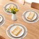 thumbnail image 2 of Juego de manteles individuales de granja, juego de 6 manteles redondos para decoración de mesa de comedor, mantel de cocina interior blanco de 15x15 pulgadas, 2 of 6