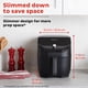 thumbnail image 2 of Air Fryer Instant Vortex Slim XL, 6 cuartos de galón, con más de 100 recetas, color negro, 2 of 7