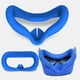 thumbnail image 5 of Juego de accesorios de VR para Quest 2: carcasa de silicona, empuñaduras para el mando, protector facial, tapones para los botones, juego de paños para las gafas y protector de lentes-Azul, 5 of 6
