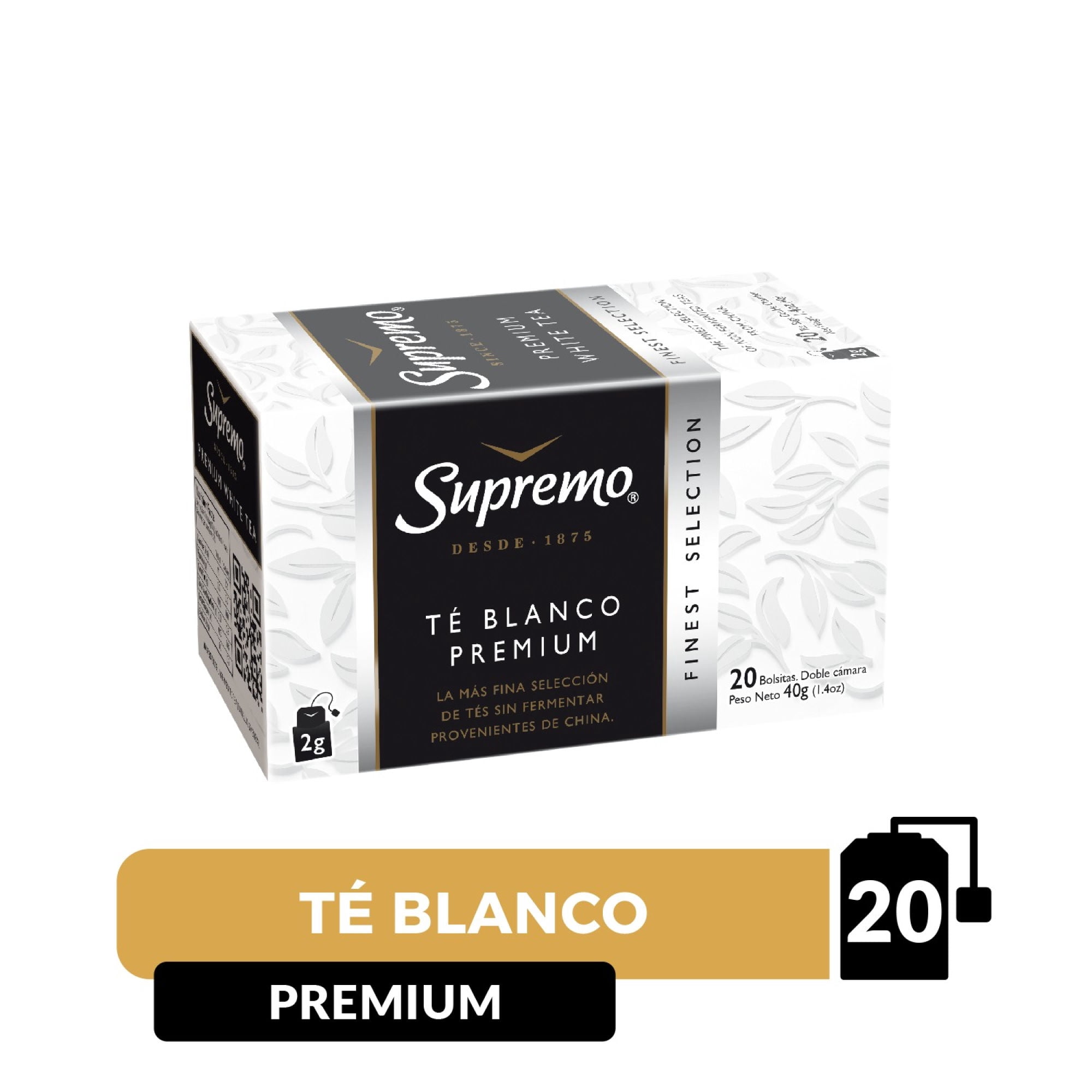 Té Blanco Premium Caja 40 g Supremo