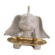 thumbnail image 1 of Estatua De Elefante, Bandeja De Almacenamiento De Escritorio, Figura Decorativa De Resina Para Mesa De Comedor, Café Claro, 1 of 3