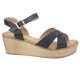 thumbnail image 1 of Sandalia Chalada Mujer Tala-1 Negro Plataforma, 1 of 7