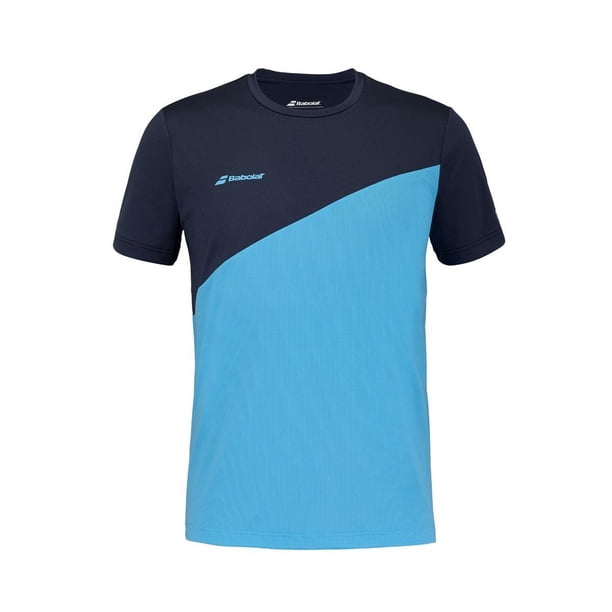 Polera Babolat Drive Crew Neck Tee Azul Tenis Padel