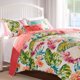 thumbnail image 2 of Juego de colcha Greenland Home Tropics con hojas de palmera, tamaño completo/queen, 2 of 7