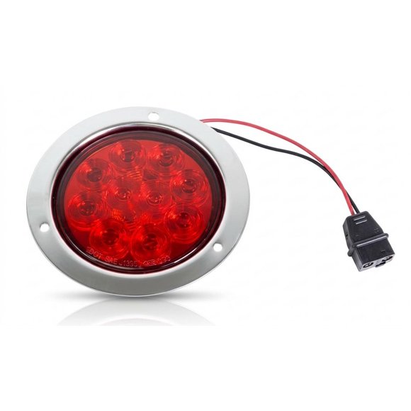 Farol Rampla 4" 12V 10 Led Rojo