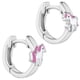 thumbnail image 2 of Argollas de unicornio de plata 925 esmaltado blanco y rosa para niñas, 2 of 2