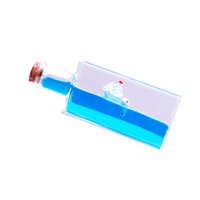 Bothyi - Líquido Líquido Surge Juguetes Escritorio Juguete Educativo Ornamento Insumergible Barco Juguete Estilo E