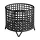thumbnail image 2 of Cesta Redonda De Alambre De Metal, Cesta De Almacenamiento De Malla Resistente Para El Hogar, Lavandería, Inodoro, Color Negro, 2 of 5