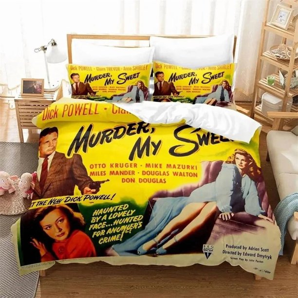 Movie Murder My Sweet Bedding Set,Duvet Cover Comforter Bed Set Quilt Cover Pillowcase,King Queen Twin Size Boys Girls AdultseBed Sheets