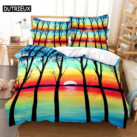 Sunrise Bedding Set Duvet Cover Set Bedding Digital Printing Bed Linen Bedding Set Fashion Design
