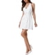 thumbnail image 4 of INSPIRE CHIC Vestidos de Lunares para Mujeres con Cuello Halter Sexy y Sin Mangas Mini Vestido S Blanco, 4 of 6