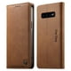 thumbnail image 1 of Funda Billetera de Cuero para [Samsung Galaxy S10+/S10 Plus], Bloqueo RFID, Tarjetas y Soporte Marrón, 1 of 5