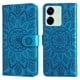 thumbnail image 1 of Funda tipo cartera FOXDOCK para Xiaomi Redmi 13C 4G , diseño girasol en relieve, cuero PU, cierre magnético, soporte y tarjetero, 1 of 5