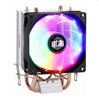 Genérico - Disipador Cpu Rgb Ventialdor Base De Cobre Intel/Amd Negro