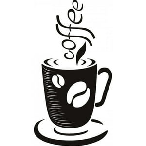 Rienda Libre Graphics - Decomural Coffee Cup Food Drink Ws-19144