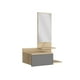 thumbnail image 1 of Mueble Recibidor Pared C/espejo 1 Cajon Fm-002c - Café Claro, 1 of 7