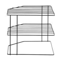 Magideal - Estante De Almacenaje Para Cocina, Estante De Almacenamiento De Condimentos De 3 Capas Para Decoración Del Hogar, Estante Multifuncional Para Macetas, Negro